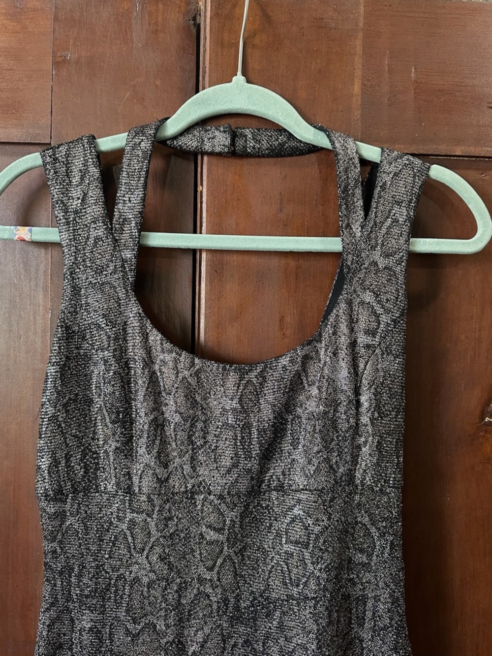 Shimmer Snake Print Mini Party Dress - Picture 5 of 16